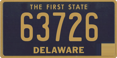 DE license plate 63726
