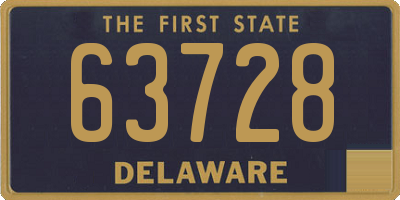 DE license plate 63728