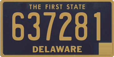 DE license plate 637281