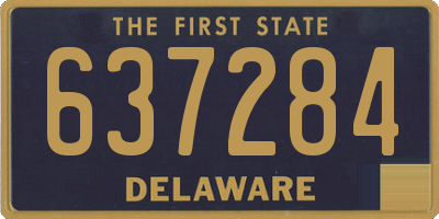 DE license plate 637284