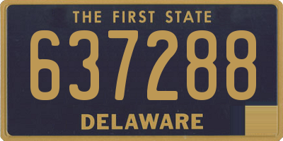 DE license plate 637288