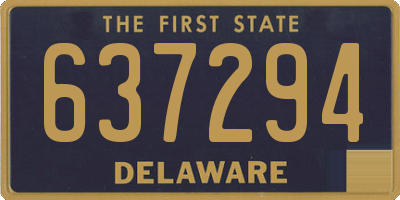 DE license plate 637294