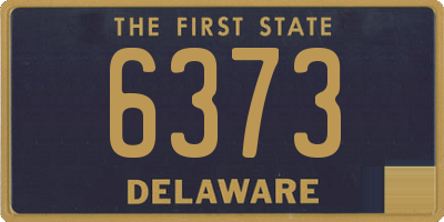 DE license plate 6373