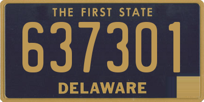 DE license plate 637301