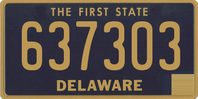 DE license plate 637303