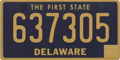 DE license plate 637305