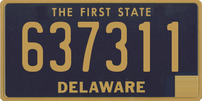 DE license plate 637311