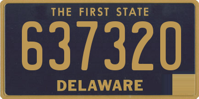 DE license plate 637320