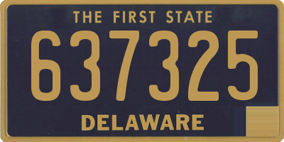 DE license plate 637325