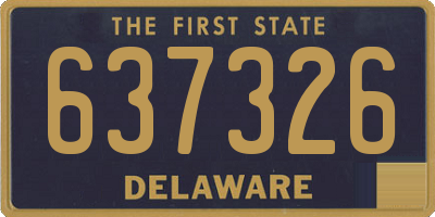DE license plate 637326