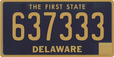 DE license plate 637333
