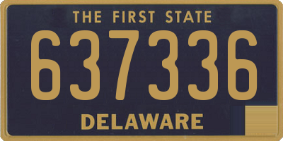 DE license plate 637336