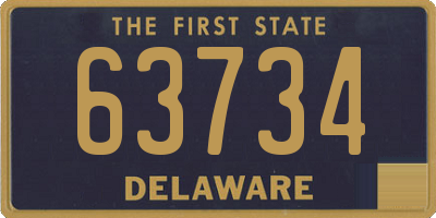 DE license plate 63734