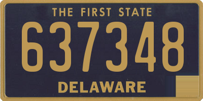 DE license plate 637348