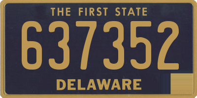 DE license plate 637352