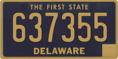 DE license plate 637355