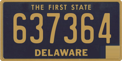 DE license plate 637364