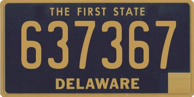 DE license plate 637367