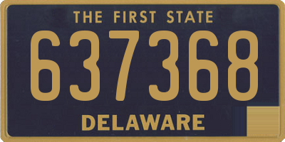 DE license plate 637368