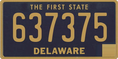 DE license plate 637375