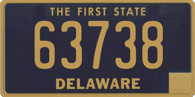 DE license plate 63738