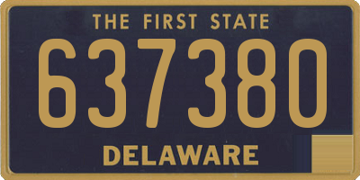 DE license plate 637380