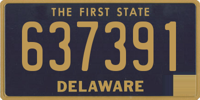 DE license plate 637391