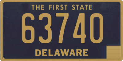 DE license plate 63740
