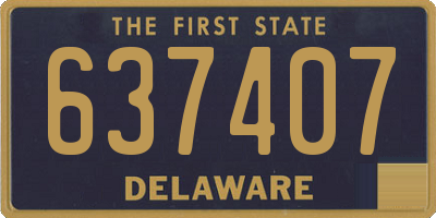 DE license plate 637407