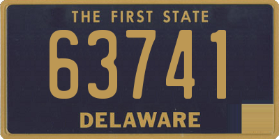 DE license plate 63741