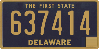 DE license plate 637414