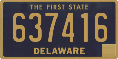 DE license plate 637416
