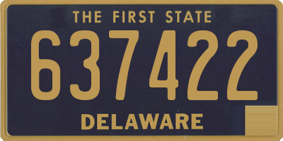 DE license plate 637422