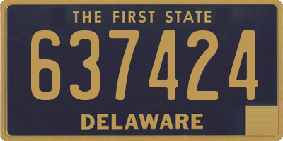 DE license plate 637424