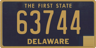 DE license plate 63744
