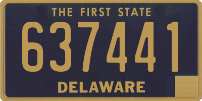 DE license plate 637441