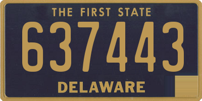 DE license plate 637443