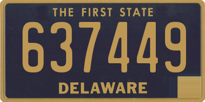 DE license plate 637449