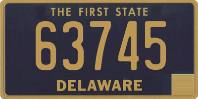 DE license plate 63745