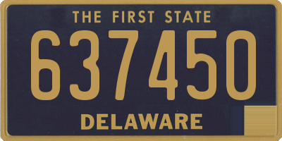 DE license plate 637450