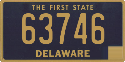 DE license plate 63746