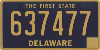 DE license plate 637477