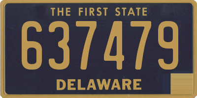 DE license plate 637479