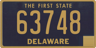 DE license plate 63748