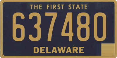 DE license plate 637480