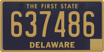 DE license plate 637486