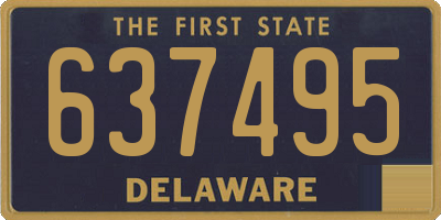 DE license plate 637495