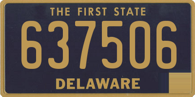 DE license plate 637506