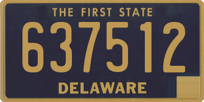 DE license plate 637512