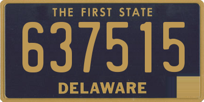 DE license plate 637515